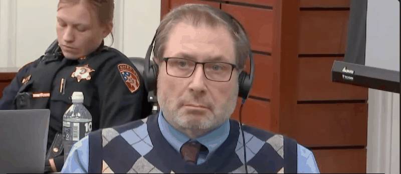 Paul Caneiro in the courtroom